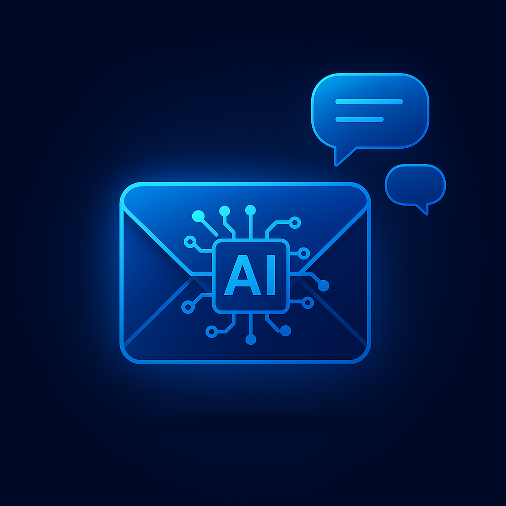 AI kontakt ilustracija
